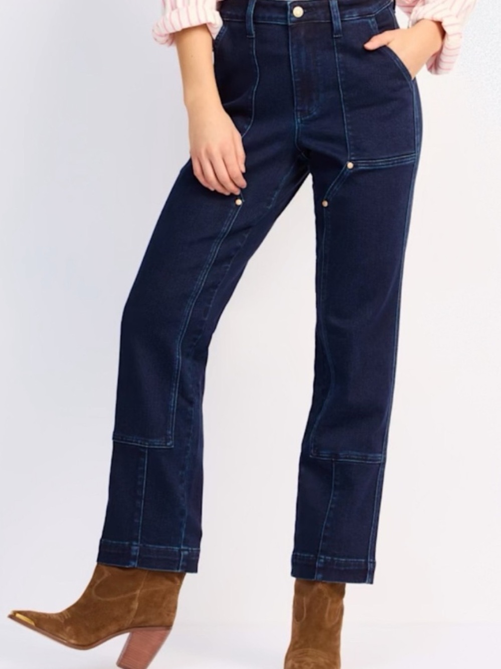 Judy Blue High-Waisted Straight-Leg Panel Jeans